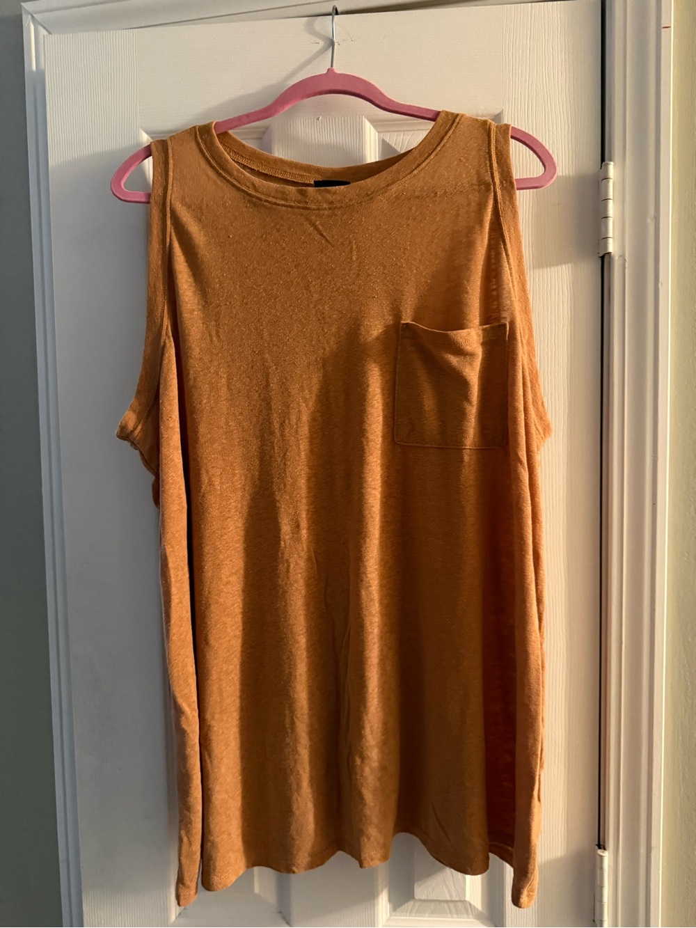 torrid Sleeveless Pocket Tank Top — Rust